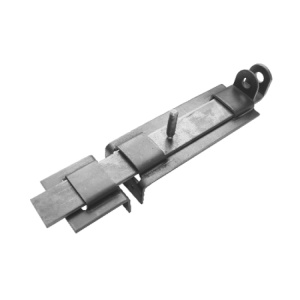 Засов дверной ЗПП-350 мод.2 350мм с проушиной плоский (без покр.)