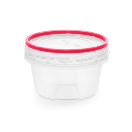 Банка для сыпучих продуктов п/эт. 0,3л круглая "Премиум" с герметичной крышкой