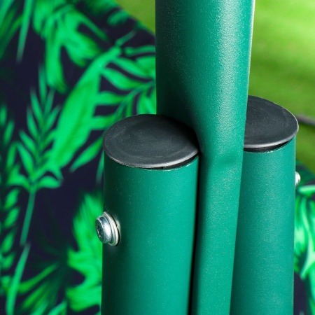 Качели садовые 3-местные 170х110х153см, до 210кг "Листики" 