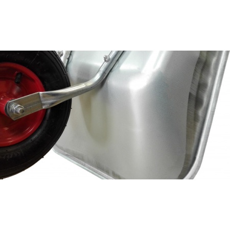 Тачка садовая 1-колесная  80кг, оцинк.кузов 85л, пневм.колесо 4.00-6