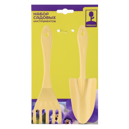 Набор садовых инструментов 2предм. (грабельки, совок) пластик.