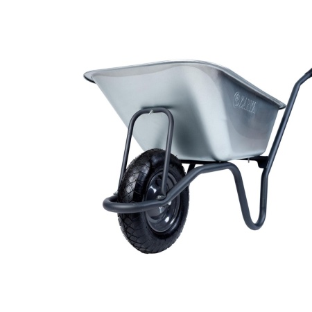 Тачка строительная 1-колесная 200кг, оцинк.кузов 115л, пневм.колесо 4.00-8