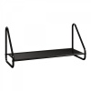 Полка настенная металл."Барселона 21" 65х24,5х30см (черный)