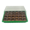 Мини-парник для рассады с торф.табл. с крышкой (24 таблетки d41мм, кассета и лоток полистирол)