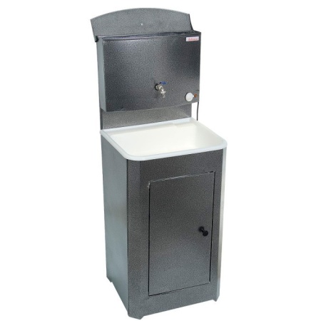 Умывальник дачный "Акватекс" (бачок 17л, пласт.мойка, ТЭН) (серебро)