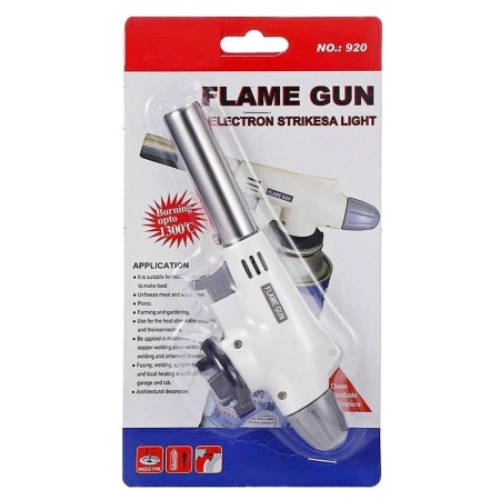 Горелка газовая с пьезорозжигом (175мм, d сопла 18мм) №920/811