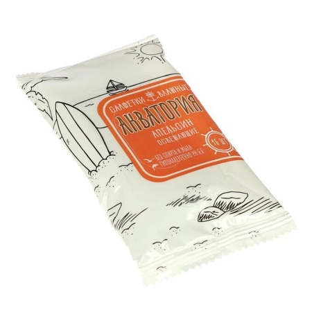 Салфетки влажные "Акватория" уп.15шт.