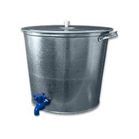Бак оцинкованный 32л с краном для воды
