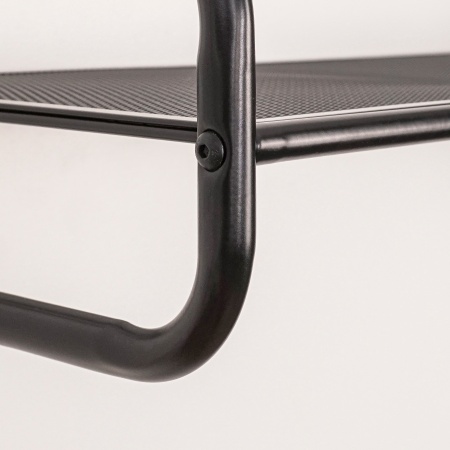 Полка настенная металл."Барселона 11" 45х24,5х30см (черный)