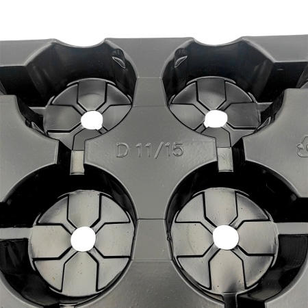 Кассета транспортная для рассады 15яч. d11см 540х320мм (полистирол) черная