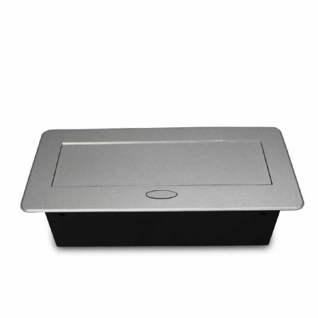 Розетка встраиваемая выдвижная горизонтальная (2 розетки, 2 USB зарядных)