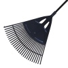 Грабли веерные пластинчатые 650х600мм (27 зуб.) полипропилен., ал.чер.1,2м "PROTEX Умелец" (черный)