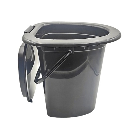 Ведро-туалет п/эт. 16л (черное) (Интехпром)