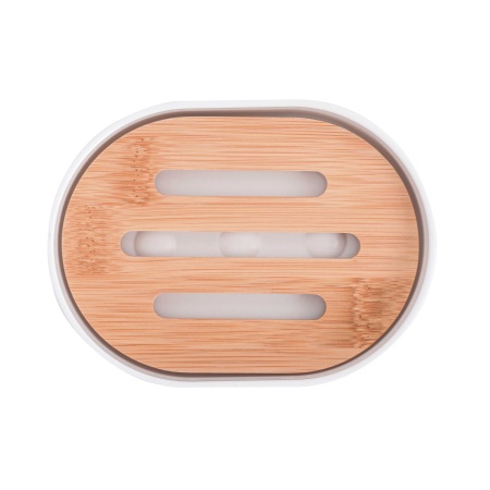 Мыльница п/эт. "Бамбук" (белый)