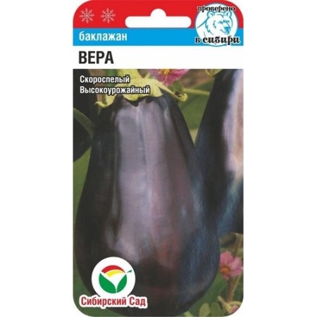 Баклажан Вера 20шт. (Сибирский сад)