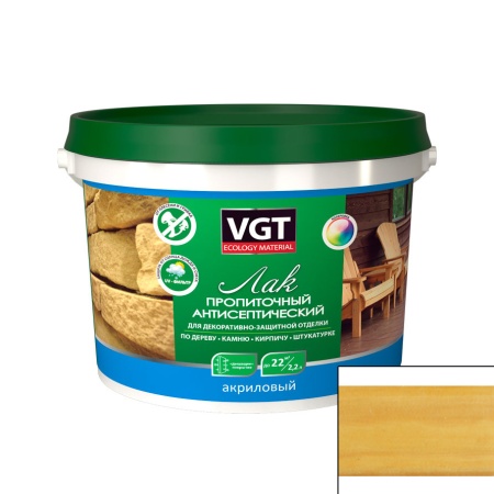 Лак-пропитка антисептический 0,9кг "VGT" (дуб)