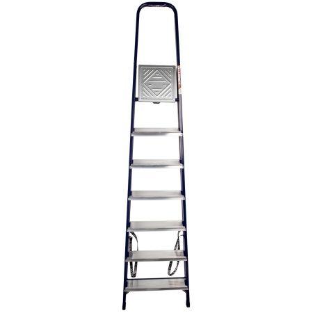 Стремянка стальная окраш. 7 алюм. ступеней (1,45м)