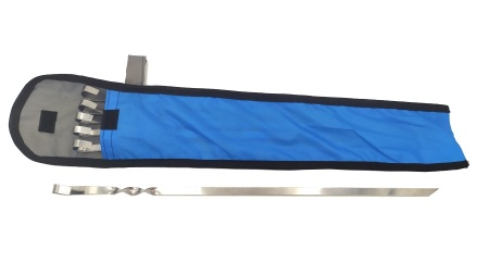 Набор шампуров 500х10х1,5мм, 6шт. (прямые, в чехле)