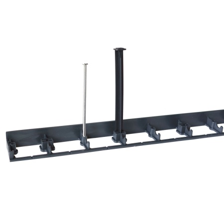 Бордюр ландшафтный пластик. "Контур" 8смх1м (черный)