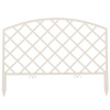Забор декор. п/эт. "Решетка" 5секц. 36,5смх2,3м белый