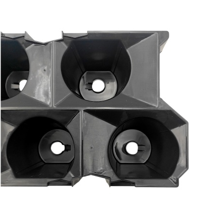 Кассета транспортная для рассады земляники 12яч. 695х166мм (полистирол) черная