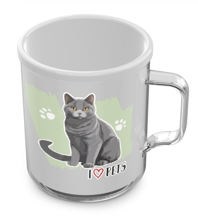 Термокружка п/эт. 0,4л "Кошки"