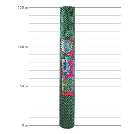 Решетка садовая СР-15 (яч.15х15мм) рулон 1,5х20м (хаки) пластиковая