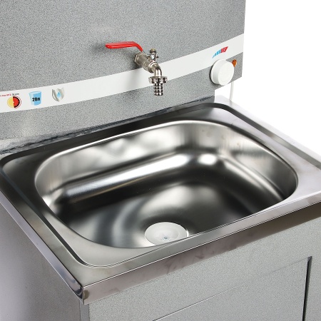 Умывальник дачный "Акватекс" (бачок 17л, нерж.мойка, ТЭН) (серый)