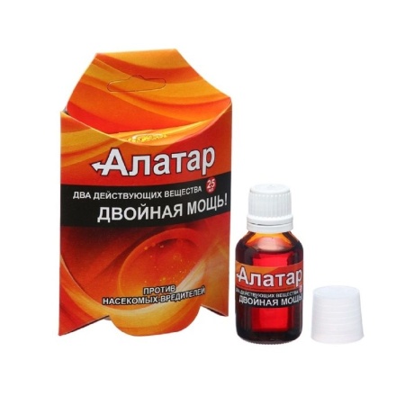 Алатар Двойная мощь (25мл) ср-во от колорад.жука, гусениц, тли, трипсов, долгоносика, лук.мухи, моли