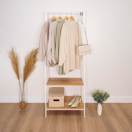 Вешалка гардеробная металл. "Алабама 22" белый