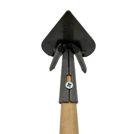 Мотыжка комбинир. МК2-2м (рыхлитель 2 зуба, лепесток, дерев. ручка)