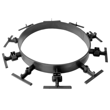 Бордюр ландшафтный пластик. "Контур" 8смх1м (черный)