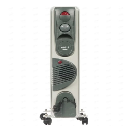 Электрорадиатор масляный "Oasis" BB-15T с тепловентилятором 7секций 0,6/0,9/1,5кВт (до 15кв.м)