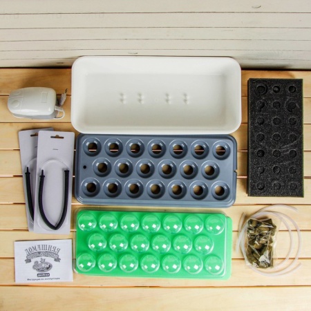 Комплект для рассады, лука, зелени, черенков "Чудо-грядка Здоровья клад" с эл.компрессором (двойная)