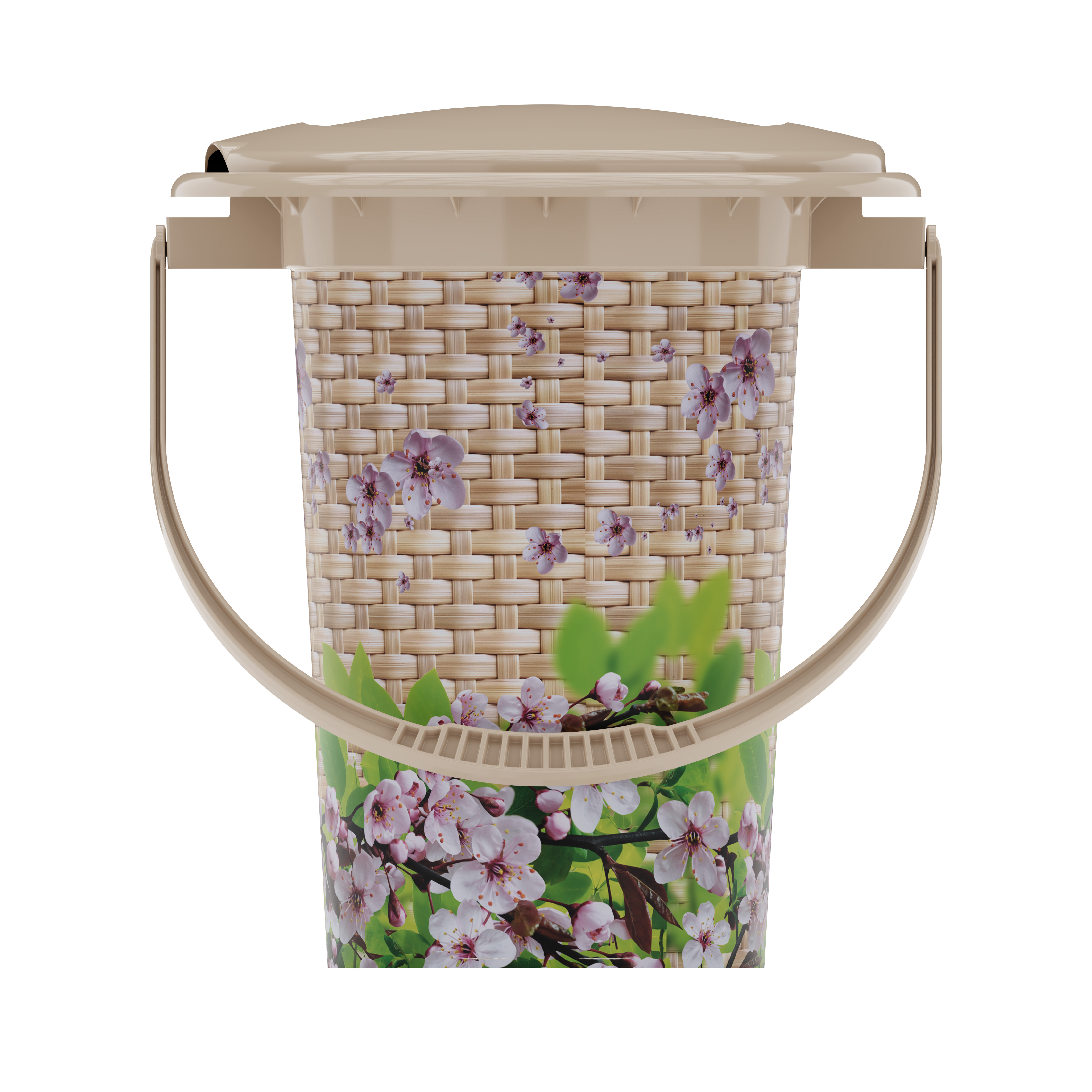 Ведро-туалет п/эт. 17л "Плетенка" (с рис.)