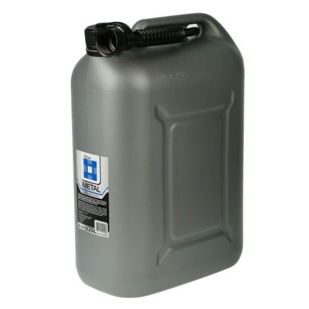 Канистра 25л пластик. для ГСМ Metal (серый)