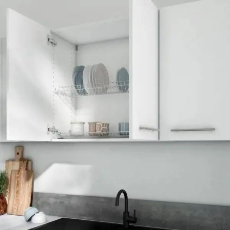 Сушилка для посуды встраиваемая окрашенная 765мм с рамкой, без поддона