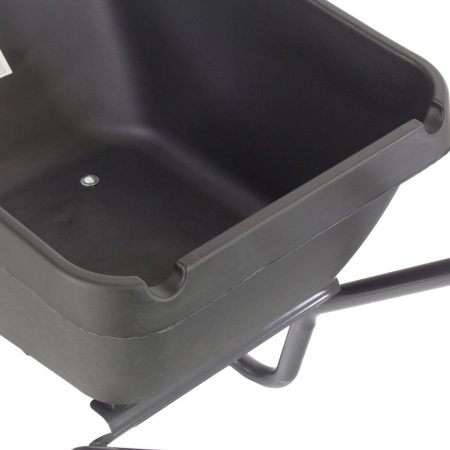 Тачка строительная 1-колесная 170кг, пласт.кузов 110л, пневм.колесо 4.00-8