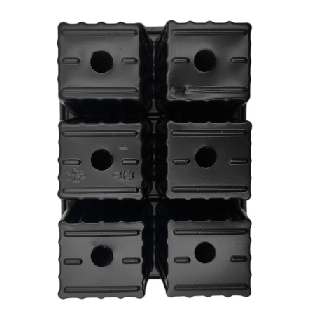 Мини-парник с крышкой 39х16х11см (2шт. мини-кассеты по 6яч., крышка, поддон) (полистирол) цветной