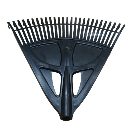 Грабли веерные пластинчатые 650х600мм (27 зуб.) полипропилен., d22мм "PROTEX Умелец" (черный)