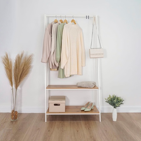 Вешалка гардеробная металл. "Алабама 32" белый