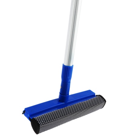 Стеклоочиститель с телескоп.мет.ручкой 20х110см (губка, сгон) (444-020)