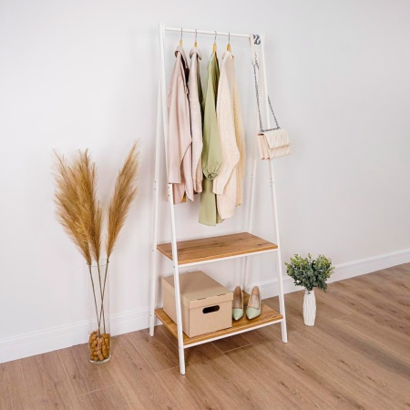 Вешалка гардеробная металл. "Алабама 22" белый