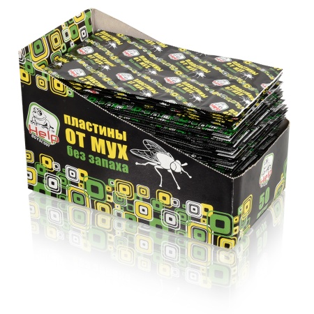 Пластины от мух "HELP" без запаха (10шт.)