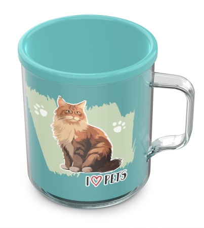 Термокружка п/эт. 0,4л "Кошки"