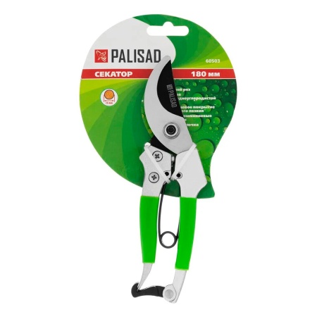 Секатор 180мм прямого реза, металл.обрезиненные рукоятки