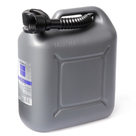 Канистра 10л пластик. для ГСМ Metal (серый)