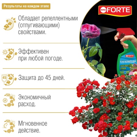Bona Forte (фл.750мл) спрей от тли, паутинного клеща и других 50 видов насекомых