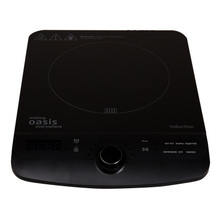 Плита индукционная эл. настольная "making Oasis everywhere" PI-B3SR 1конф., 2000Вт, таймер, 6прогр.