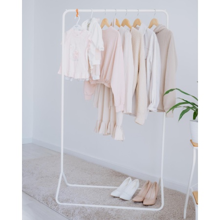 Вешалка гардеробная металл. "Радуга 3" белый